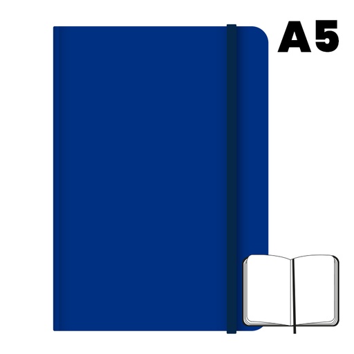 [003528] LIBRETA A5 T.FORRADA 96H 75G LISO AZUL
