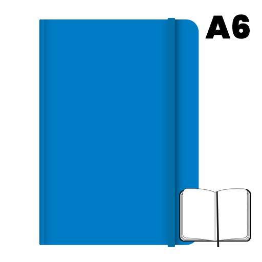 [003506] LIBRETA A6 T.F 96H 75G HN AZUL CLARO