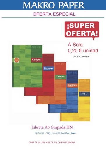 [001964] LIBRETA C.48H GRAP.70gr-HORIZ.