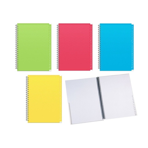[072447] LIBRETA ESCOLAR INDICE ESPIRAL 64H REF: 350326