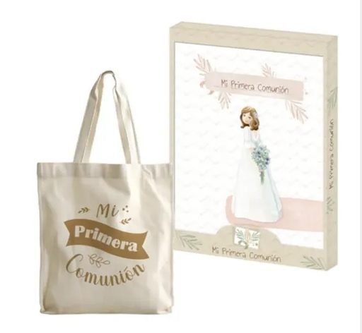 [000760] LIBRO COMUNION NIÑA+BOLSA TOTE