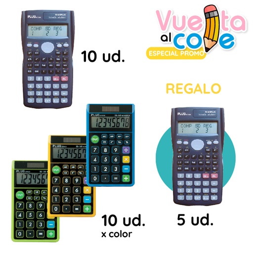 [863226] LOTE CALCULADORA PLUS
