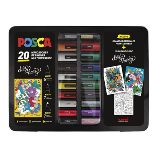 [119995] MALETIN UNI-POSCA PC5M/20 SURT