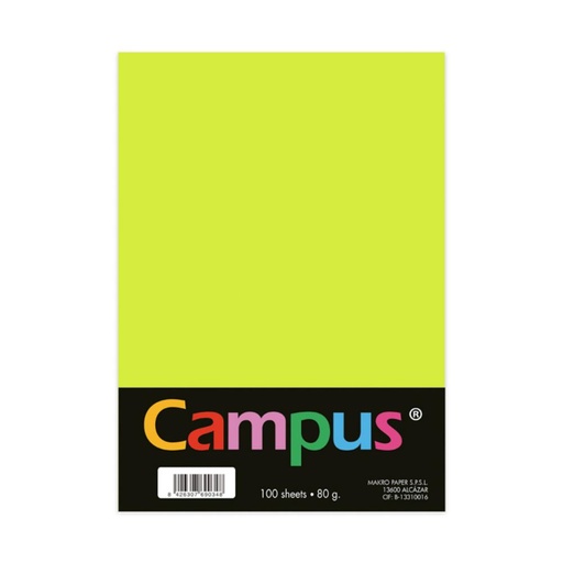 [002890] PAPEL A4 80GR 100H AMARILLO NEON