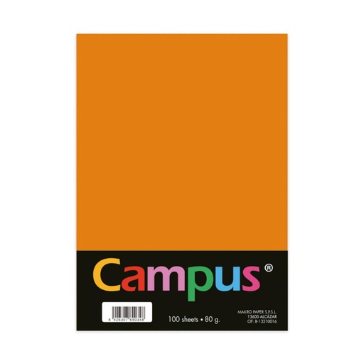 [001162] PAPEL A4 80GR 100H NARANJA