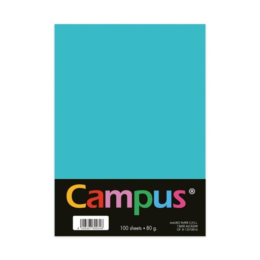 [002885] PAPEL A4 80GR 100H TURQUESA