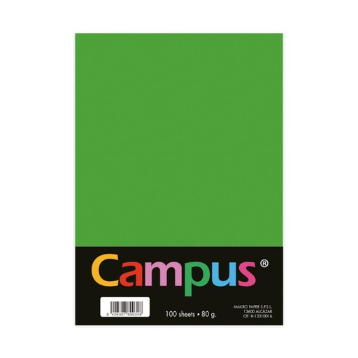 [001577] PAPEL A4 80GR 100H VERDE MANZANA