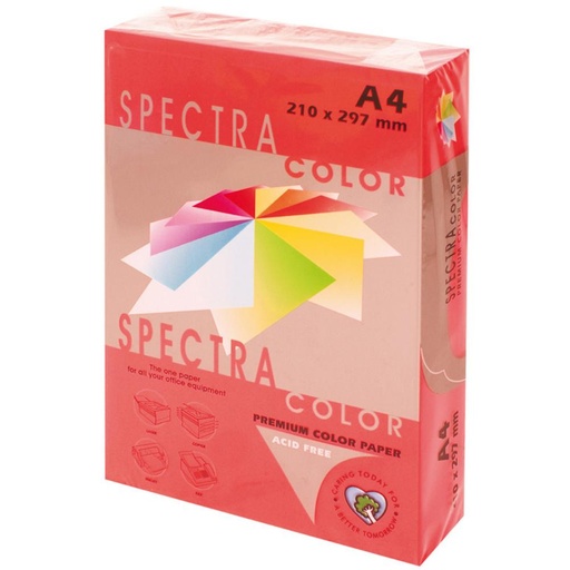 [001017] PAPEL A4 80gr 500H ROJO INTE