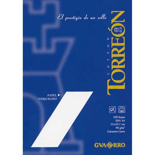 [002276] PAPEL A4 VERJURA 100H 90g BLAN.