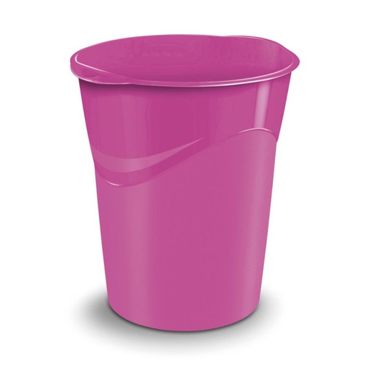 [068932] PAPELERA GLOSS PLASTI.14L ROSA