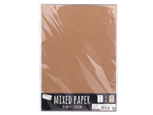 [122789] PAPELES MIXTOS A4 20H.110 GRS.