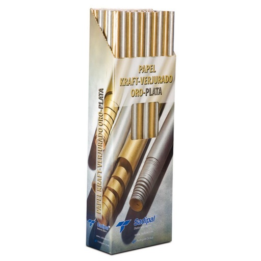 [028957] PAPEL KRAFT ORO/PLATA EXP.50UD