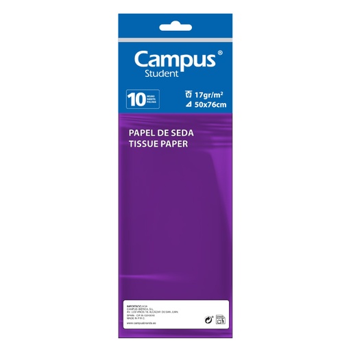 [600162] PAPEL SEDA 10 H VIOLETA MAKRO