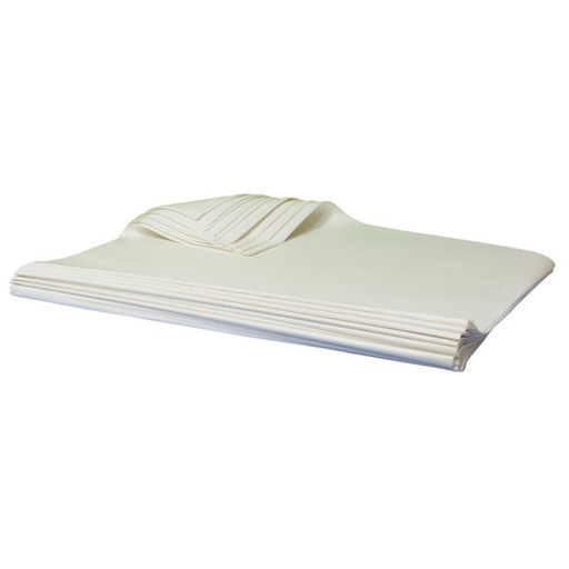 [001096] PAPEL SEDA RESMA 50CMX76CM BLANCO 25 HOJAS
