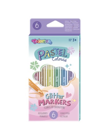 [653062] ROTULADORES GLITTER PASTEL COLORINO 82565PTR