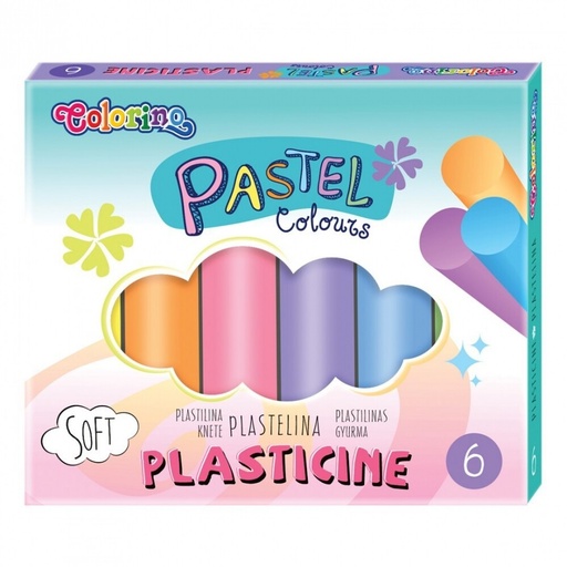 [653052] PLASTILINA PASTEL COLORINO 6COL 84972PTR