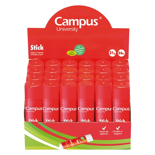 [040834] PEGAMENTO EN BARRA CAMPUS UNIVERSITY STICK 21G 24 UD.