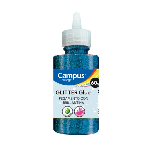 [862125] PEGAMENTO GLITTER 60 GR. AZUL