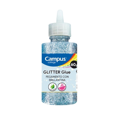 [862129] PEGAMENTO GLITTER 60 GR. PLATA