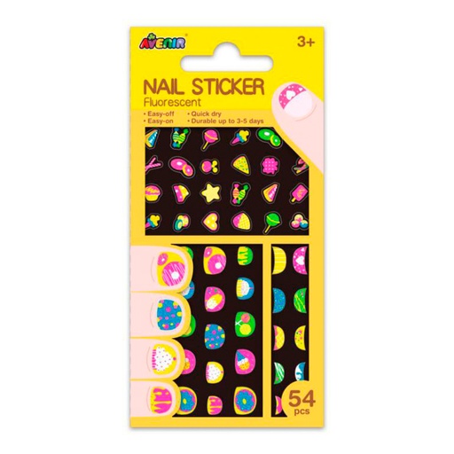 [721580] PEGATINAS UÑAS AVENIR GALLETAS FLUOR