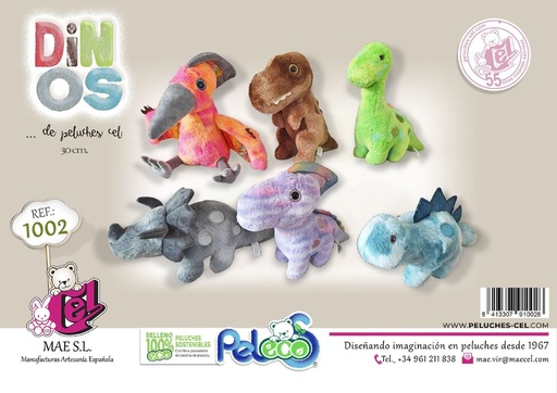 [000798] PELUCHES DINOS SURTIDOS