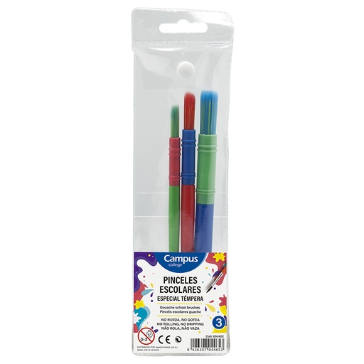 [600402] PINCEL ACUARELA BOLSA 3U S-M-L