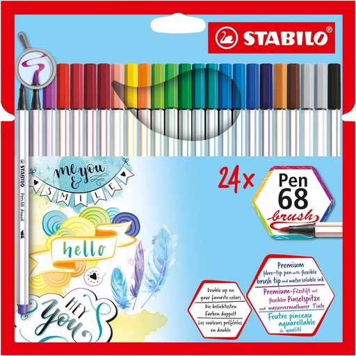 [122343] PINCEL STABILO PEN 68 24U SURT