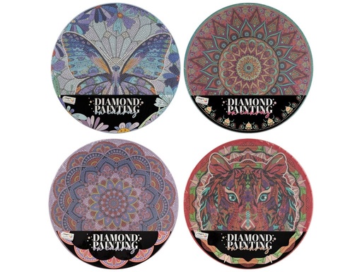 [000492] PINTAR CON DIAMANTES MANDALA 30CM REDONDO
