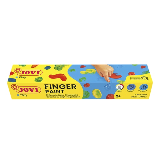 [649907] PINTURA DEDO JOVI 40CC 5COL SURTIDOS