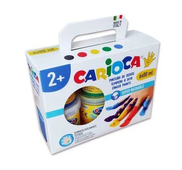 [877313] PINTURA DEDOS CARIOCA 6U 100ML