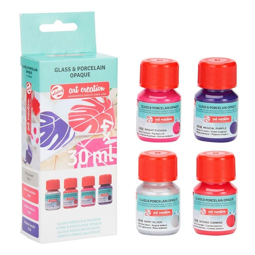 [600457] PINTURA TALENS CRISTAL 30ML ROSA