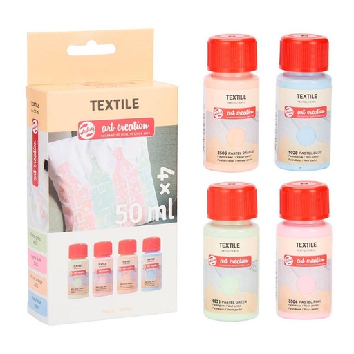 [600456] PINTURA TALENS TELA 50ML PASTEL