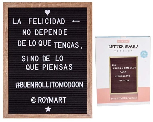 [623307] PIZARRA 30X40 ESCRIBIR FRASES