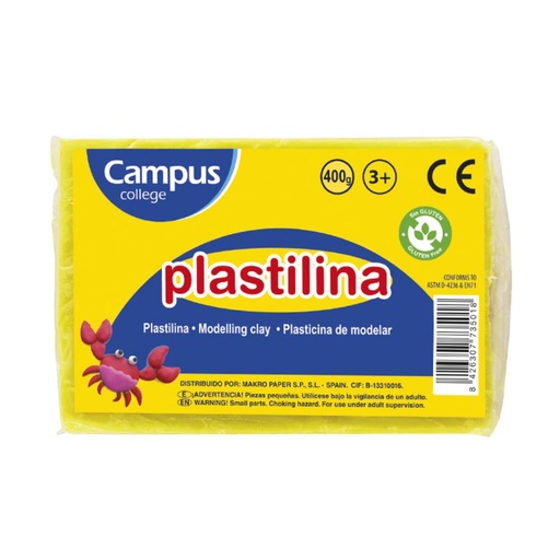 [630932] PLASTILINA GRANDE 400G AMARILLO