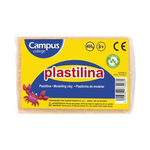 [630931] PLASTILINA GRANDE 400G CARNE