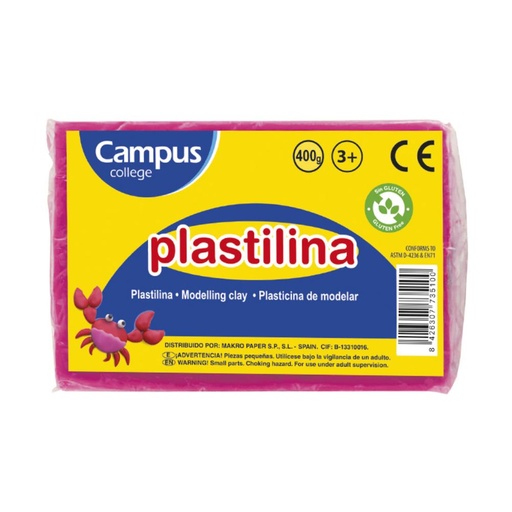[630935] PLASTILINA GRANDE 400G ROSA