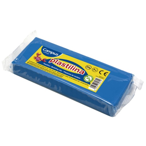 [630537] PLASTILINA MAKRO MED.200G AZUL CLARO