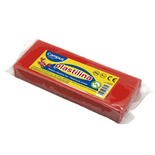 [630545] PLASTILINA MAKRO MED.200G ROJO