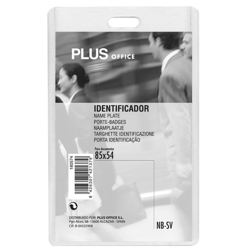 [180574] PORTACARNET PLUS VERTICAL RIGIDO 87X54