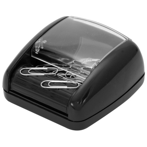 [040173] PORTACLIPS PLUS 340 RODILLO IMANTADO NEGRO
