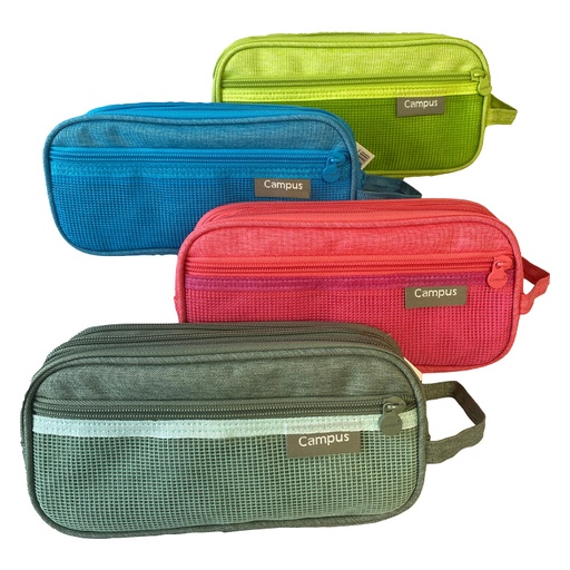 [690942] PORTATODO CAMPUS TRIPLE 4 CREMALLERAS COLORES CLAROS