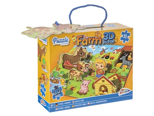 [862893] PUZZLE 3D GRANJA 55P.+5 FIGURAS