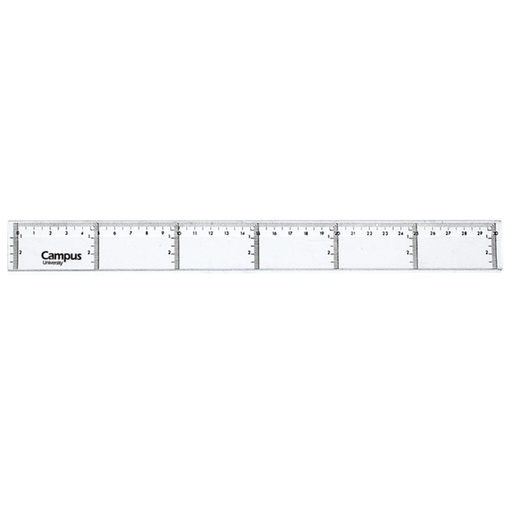 [600027] REGLA PLASTICO 30 CM MAKRO PAPER