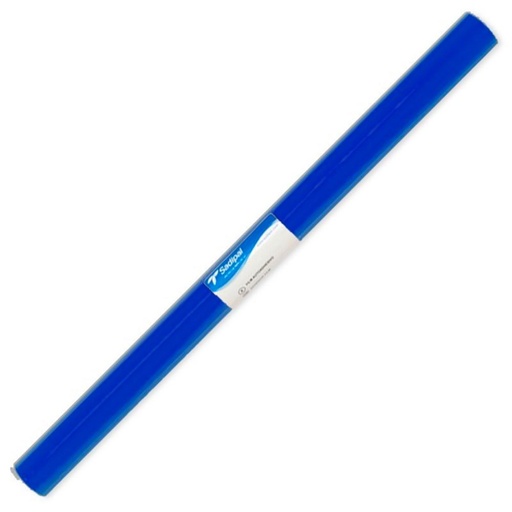 [649264] ROLLO PAPEL ADHESIVO AZUL 0.50X3 12211