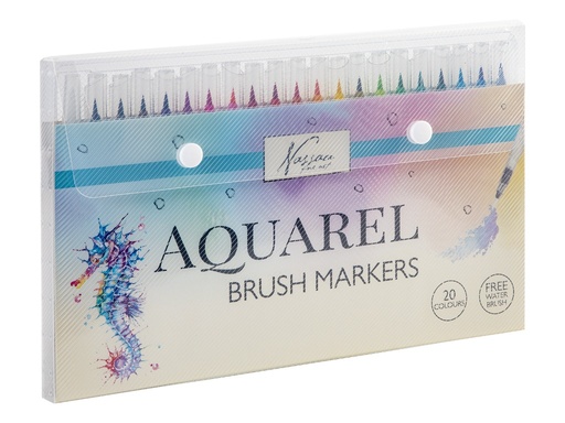 [600527] ROTULADOR ACUARELABLE 20COL + PINCEL DEPOSITO
