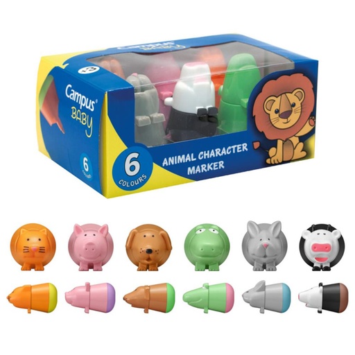 [081386] ROTULADOR BABY ANIMALITOS /6UD