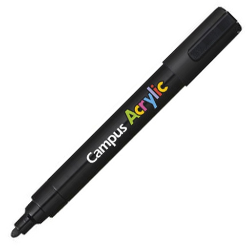 [081278] ROTULADOR CAMPUS ACRYLIC 2.5MM NEGRO