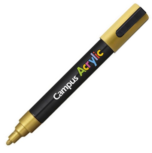[081277] ROTULADOR CAMPUS ACRYLIC 2.5MM ORO