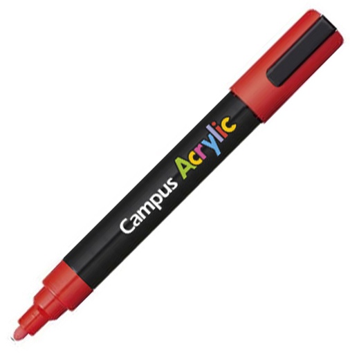 [081447] ROTULADOR CAMPUS ACRYLIC 2.5MM ROJO