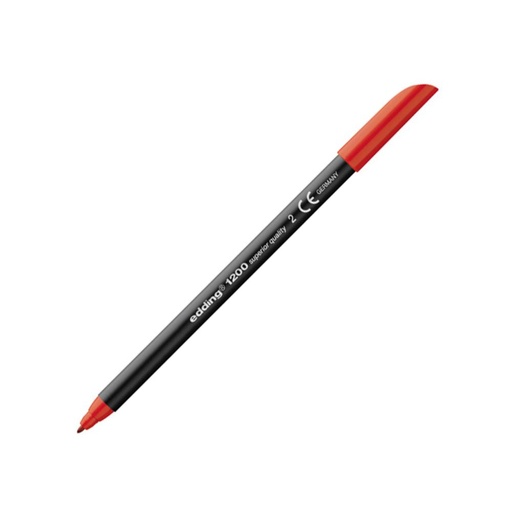 [080206] ROTULADOR PUNTA FIBRA EDDING 1200 ROJO